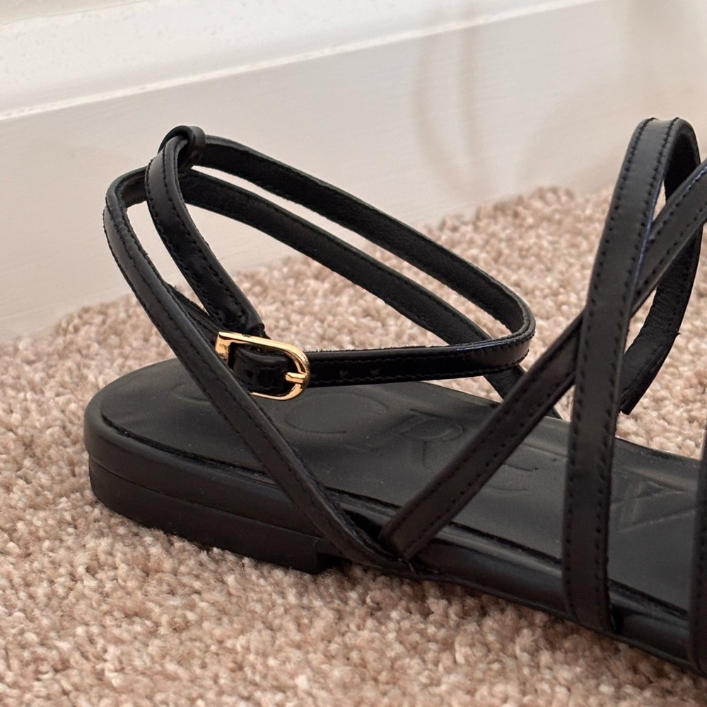 J. Crew Black Multi-Strap Ankle Sandals - Picture 8 of 11